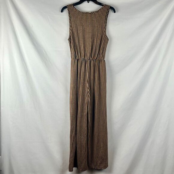 Caution To The Wind Striped One Piece Tank Jumpsuit Medium - Picture 3 of 11